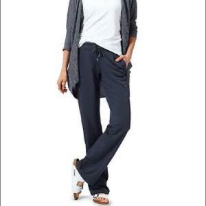 Athleta Midtown Trouser Pants Pinstripe Charcoal Gray